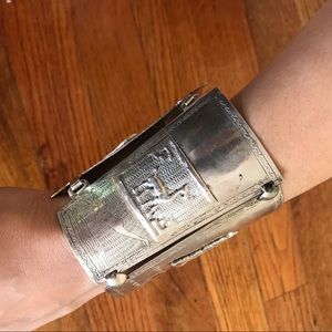 Vintage Peruvian Silver Cuff/Bracelet